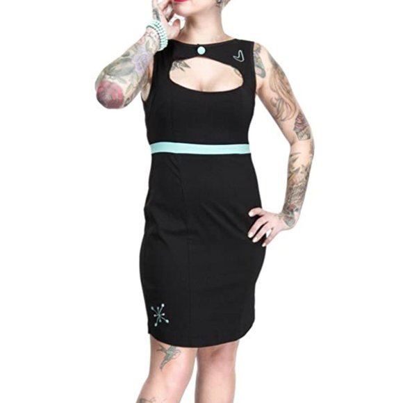 Sourpuss Orbit Mod Atomic Space Dress - Picture 1 of 8